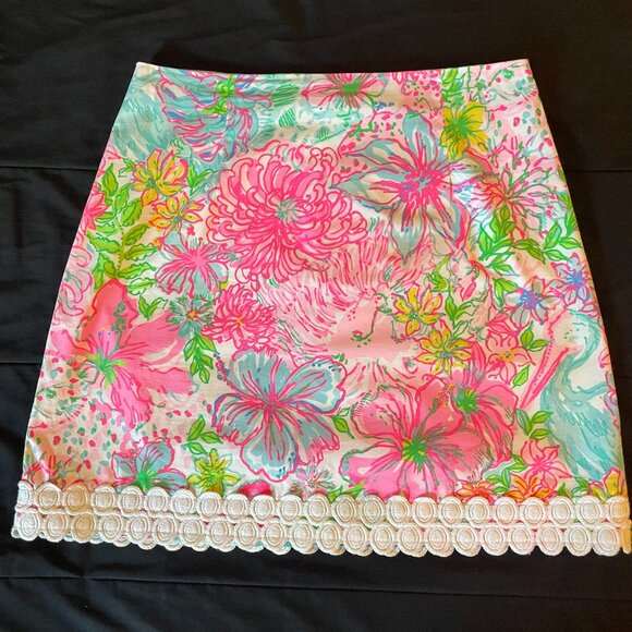 Lilly Pulitzer Floral Izzy Skirt - Picture 1 of 2